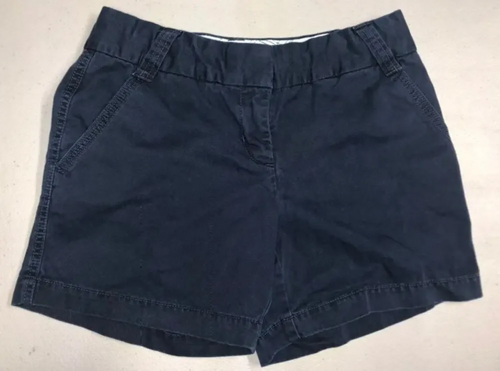 J Crew Chino City Fit Shorts Navy size 2